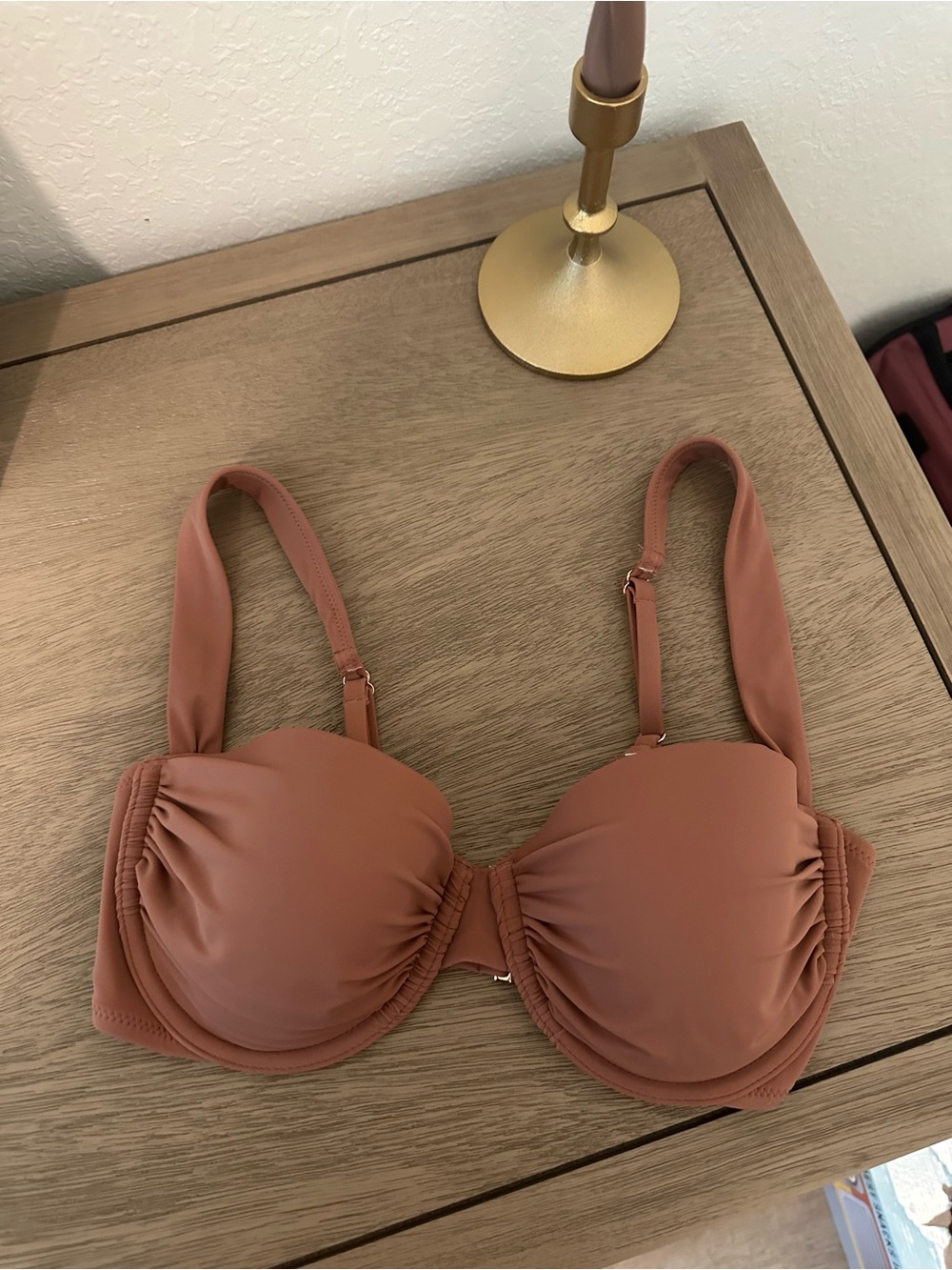 Shade & Shore Rust-Tone Underwire Bikini Top